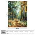 thumbnail image 4 of COMIO  Gustav Klimt Pine Forest Sherpa Throw Blank Sherpa Throw Blanket, 4 of 6