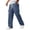 Dark Blue, variant on Men's Cargo Pants Relaxed Waffle with Utility Pockets and Drawstring Elastic Waist for Outdoor Daily Wear,Khaki(L)