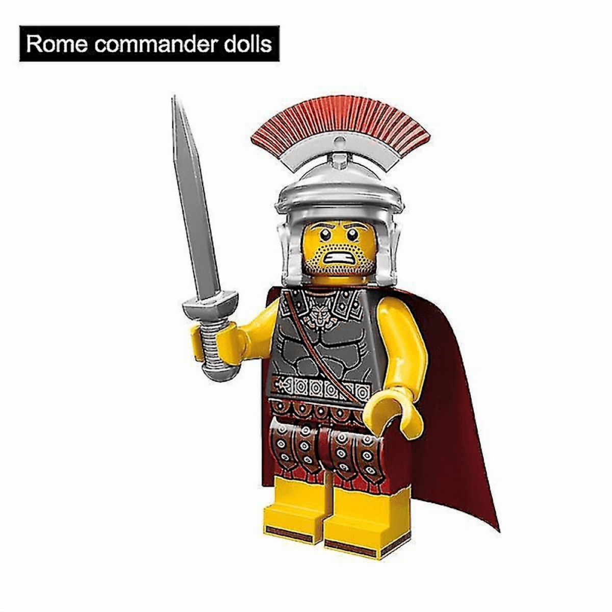 Roman Centurion Soldier Building Block Set – 21-Piece Historical Army Toy Collection