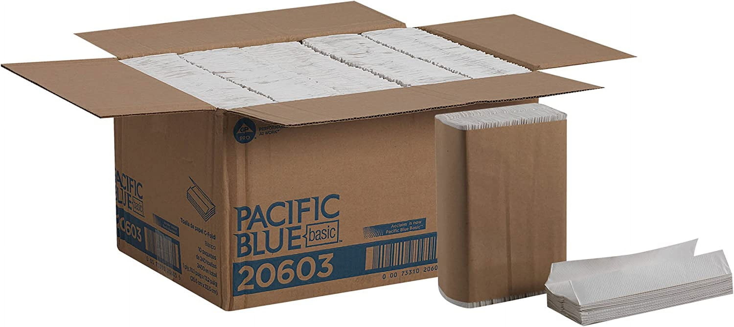 ONKER Blue Select Premium 2-Ply C-Fold Paper Towels by PRO , White, 23000, 120 Towels Per Pack, 12 Packs Per Case