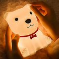 thumbnail image 3 of Luz nocturna para niños cachorros, lámparas de silicona, luz nocturna recargable con control de grifo, lámpara portátil para animales para pañales de bebé, enfermera, ayudante para dormir, 3 of 5