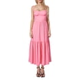 thumbnail image 1 of ZAXARRA Robe Midi d'Été pour Femmes, Décontractée Sans Manches à Imprimé Floral Fluide, 1 of 6