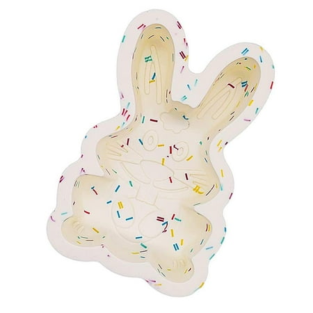

Dido Bunny Shape Nonstick Silicone Mold 3D Easter Bunny Mold Fondant Cake Baking Mold for DIY Cake Soap Jelly Pastry