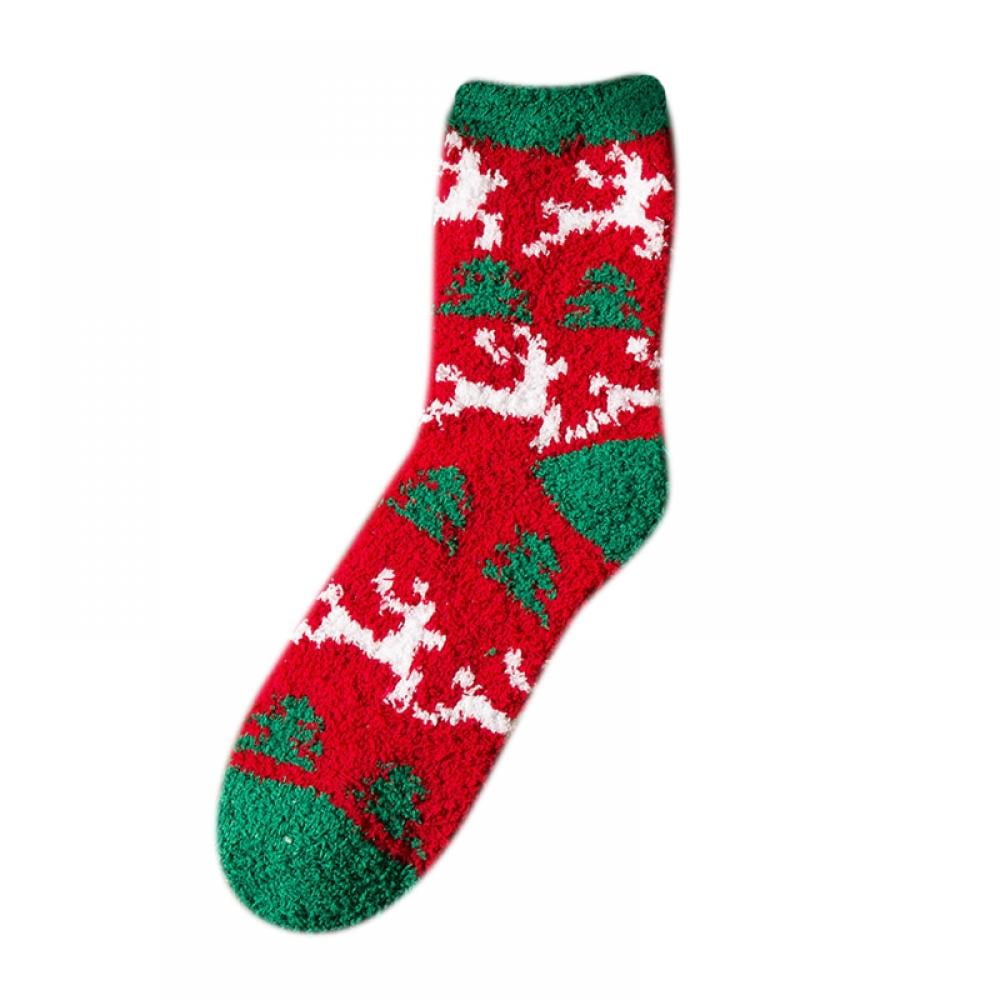 Xmarks Adult Christmas Holiday Socks Warm Winter Cozy Socks Fuzzy Socks