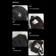 thumbnail image 3 of PENGXIANG Women Campus Backpack Canvas Simple Rucksack Daily Bag for Female (Black), 3 of 10