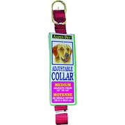 (Pack of 2), Petmate 15706 Collar Nylon Red Adjustable 10 To 14 Inch,whatELDA-8719