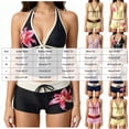 thumbnail image 4 of Leey-World 2 Piece Y2k Polka Dot Halter Bikini with Shorts 2000s Bathing Suit Set Summer Vacation Cute Beach Tankini Swimsuit(Light Pink,XL), 4 of 6