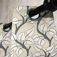 thumbnail image 4 of Ambesonne Leaves Grommet Curtain, Flourishing Branches, 50" x 63", Cadet Blue Coconut Cream, 4 of 6