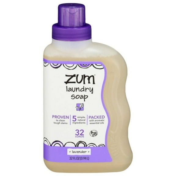 Zum Clean Lavender Aromatherapy Laundry Soap 32 fl oz