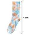 thumbnail image 6 of sunsanly 1 Pair Unisex Socks Mid-tube Tie-dye No Odor Thin High Elasticity Anti-slip Sweat-absorption Anti-shrink Sports Four Season Basketball Calf Socks, 6 of 8