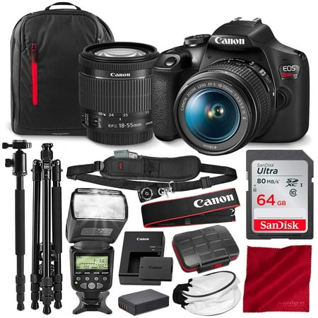 Canon T7 EOS Rebel DSLR Camera with EF-S 18-55mm f/3.5-5.6 is II Lens and 67