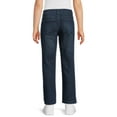 Wonder Nation Boys Straight Fit Denim Jeans Sizes 4 18 Husky shein-ragazze-adolescenti-jeans-cargo-tasca-con-patta-gamba-ampia