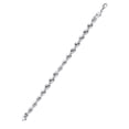 thumbnail image 3 of Solid Mens Rope Bracelet 10K/14K White Gold, 3 of 4