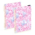 thumbnail image 2 of Pink Petal Pattern A5 8.3x5.7in PP Notebook, Adjustable Rings, 60 Sheets, Diary or Journey Note, 2 of 8
