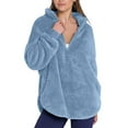 APEXFWDT Women's Zip Up Sweatshirt Sherpa Fuzzy Fleece Cozy Pullover