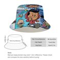 thumbnail image 2 of Xavier Riddle y el Museo Secreto Sombrero bucket para adultos, gorra de protección solar, sombrero de pescador plegable para viajes al aire libre, pesca y actividades de verano, 2 of 6