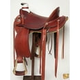 thumbnail image 5 of 17 In Western Horse Wade Saddle American Leather Ranch Roping Mahogany Hilason, 5 of 8