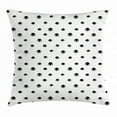 thumbnail image 1 of Eyelash Throw Pillow Cushion Cover, Repeating Hand Drawn Style Black Eye Figures Bohemian Style Tribal Ethnic Design, Decorative Square Accent Pillow Case, 18 X 18 Inches, Black White, by Ambesonne, 1 of 1