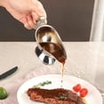 thumbnail image 3 of 2 pcs Sauce Boats, Stainless Steel Sauce Pourer Salad Dressing Server (Medium), 3 of 5