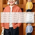thumbnail image 3 of 2-3T Toddler Kids Boys Long Sleeve Solod Dress Shirt Gentleman School Uniform Tops Fashion Fall Winter Clothes12 Months 2T 3T 4T 5T 6T 7T 8T Little Kids, 3 of 9