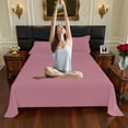 thumbnail image 3 of Solid Color Minimalist Bedding Set for Bedroom - Skin Friendly - Sheet Comfort Sleep Multifunctional Household Linens, 3 of 3