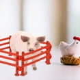 thumbnail image 4 of ELAYARD 200Pcs Brick Red Micro Landscape Fence Toy for DIY Projects and Decor, 4 of 8