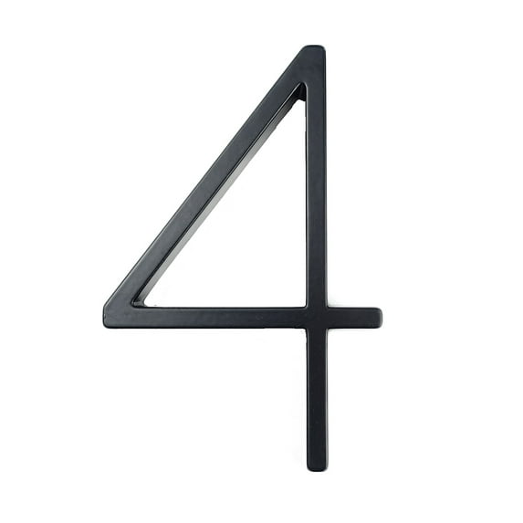 CreativeArrowy Numbers Address Plaque Sign Black Zinc Alloy Rust-proof And Durable Easy To Read For Outdoor House Modern Door Alphabet