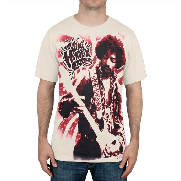 Jimi Hendrix Men's Experience Jumbo Print Short Sleeve T Shirt