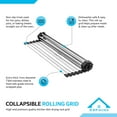 thumbnail image 4 of KBFmore 19 inch Heatproof Collapsible Stainless Steel Rolling up Grid FDA certified and BPA free, 4 of 8