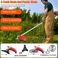 thumbnail image 6 of Weed Eater Gas Powered,52cc 2 Stroke Gas Weed Wacker, 5 in 1 Multi Functional Trimming Tools,Gas Hedge Trimmer,String Trimmer,Weed Eater,Brush Cutter,Pole Chainsaw with Extension Pole 9500rpm 2.3kw, 6 of 10