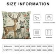 thumbnail image 5 of GOSMITH  Christmas Tree Snowflake Reindeer Let It Snow Throw Pillow Covers, Winter Holiday Cushion Case Decoration for Sofa Couch, 5 of 5