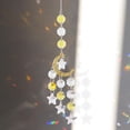 thumbnail image 1 of Adorno colgante campanas de viento de cristal de luna y estrella manualidades para decoración de jardín y ventana Hugtrwg Para estrenar, 1 of 7