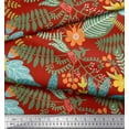 thumbnail image 3 of Soimoi Japan Crepe Satin Fabric Leaves & Montara Tetrarose Artistic Print Fabric by The Yard 42 Inch Wide, 3 of 3