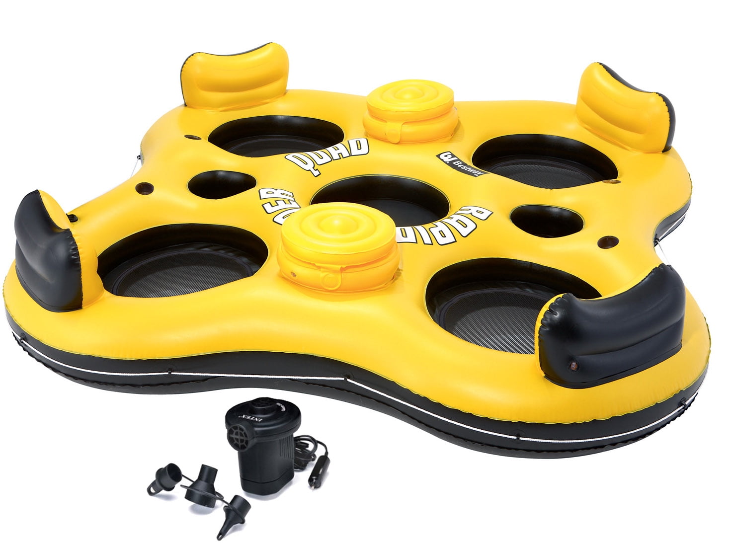 Bestway 101" x 101" Rapid Rider X4-Person Floating Island with Air Pump by Bestway