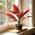 thumbnail image 4 of Artificial Potted Plants Fake Greenery for Indoor Home Decor - Faux Tree for Living Room Office Bedroom Shelf Tabletop Decoration - No Maintenance Artificial Plants with Sturdy PVC Leaves, 4 of 6