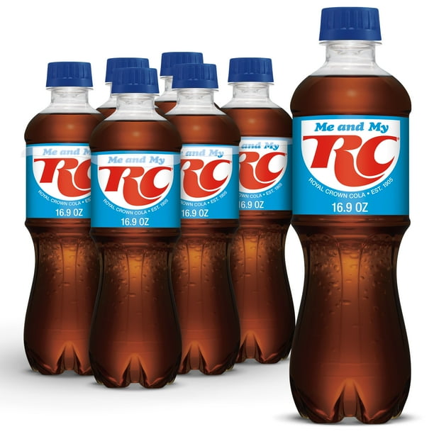 RC Cola Soda, .5 L bottles, 6 pack