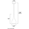 thumbnail image 3 of E24055-SN ET2 Lighting Teardrop - One Light Pendant-Satin Nickel Finish, 3 of 3
