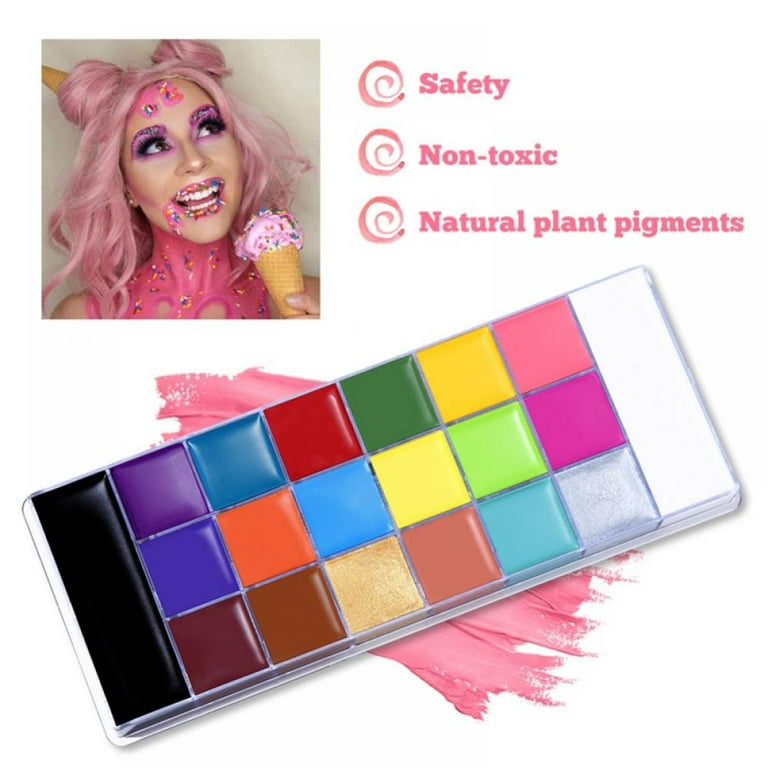 Yinrunx 20 Color Face Painting Kit Face Paint Body Paint Body Makeup  Palette Face Oil Face Paint Kit Cosplay Makeup Face Painting Kits for Kids  Makeup