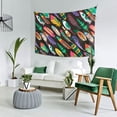 thumbnail image 3 of XMXT Wall Tapestry, Colorful Feather Print Wall Decor Tapestry for Bedroom, 60 x 40 inches, 3 of 9