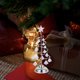 thumbnail image 3 of GOOHOCHY Adorno de árbol de Navidad de cristal con arte de hierro creativo, luz nocturna, adorno de escritorio, 3 of 8