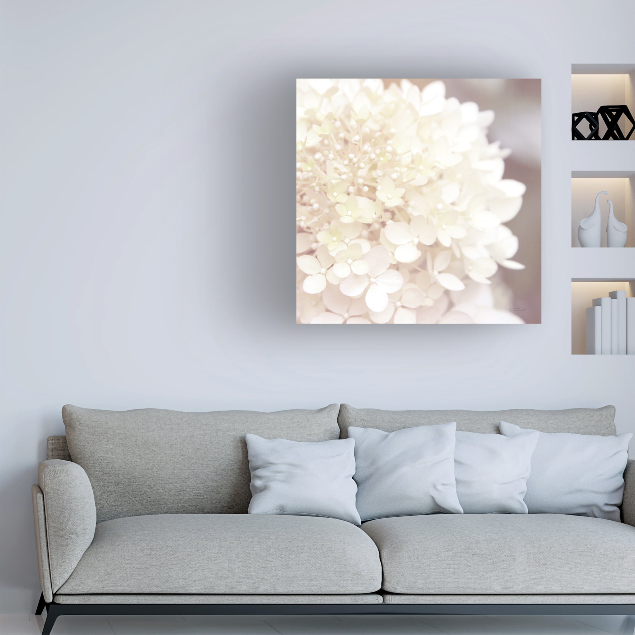 Laura Marshall 'Hydrangea Dream I' Canvas Art