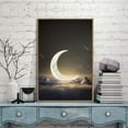 thumbnail image 3 of IDEA4WALL Framed Canvas Wall Art for Living Room, Bedroom Moon with Bright Canvas Prints for Modern Home Decoration Ready to Hang, 3 of 4