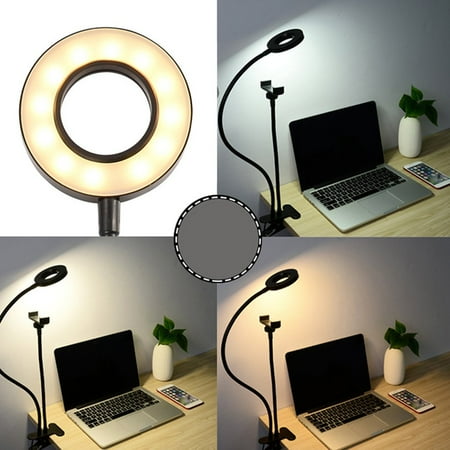 light desk cellphone clamp selfie adjustable universal stream holder lamp makeup ring phone multifunction