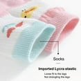 thumbnail image 6 of Toddler Baby Socks - Summer Thin Breathable Mesh Mid-Calf Short Ankle Socks, Combed Cotton Boys' and Girls' Socks 5-Pair Packs, 6 of 9