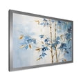 thumbnail image 2 of Designart "Dancing With Blue And Gold Bamboo II" Bamboo Picture Framed Wall Art Prints, 2 of 5