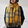 thumbnail image 4 of Bufanda cálida de otoño e invierno, bufanda de cachemira dulce para mujer, bufanda a cuadros mediana y larga, 4 of 6