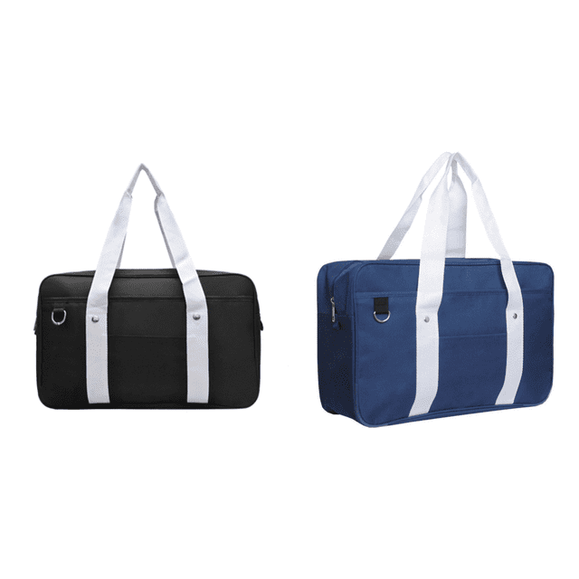 Bolso Uniforme JK Bolso Oxford Dos Colores para Estudiantes Del Campus Bolso Hombro Sencillo Cartero Harajuku