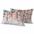 thumbnail image 2 of Pack of 2 Outdoor Pillow Covers 20x12 Inch Waterproof Orange Brown Eucalyptus Leaves Throw Pillow Covers,Decorative Couch Pillow Shams Protectors Botanical Farm Rustic Wood Patio Cushion Pillowcases, 2 of 8