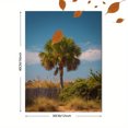thumbnail image 3 of Tropical Palm Tree Coastal Landscape Canvas Print Wall Art for Living Room Bedroom Beach, 3 of 8