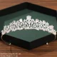 thumbnail image 1 of Corona y Tiara de Color plateado para mujer, accesorios para el cabello de boda, corona para novia, Diadema de diamantes de imitación de cristal, 1 of 5